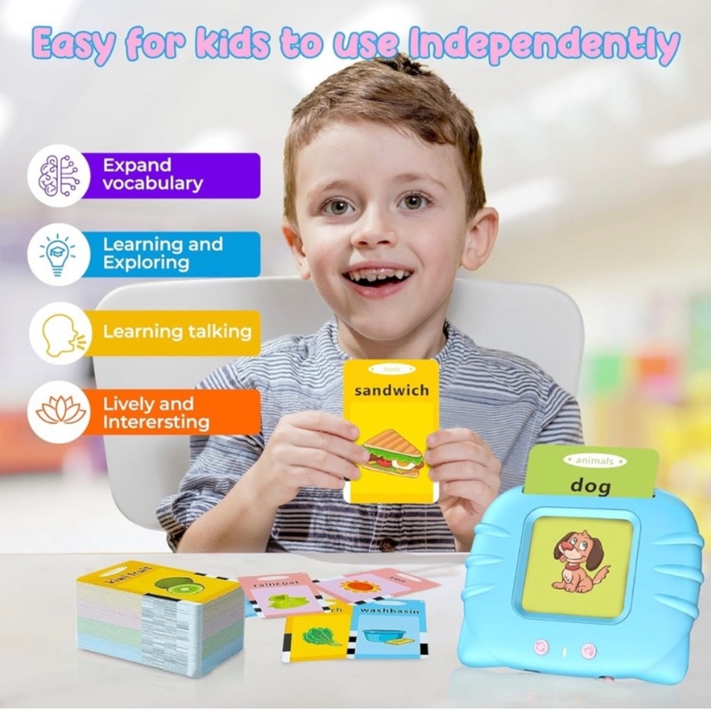 Talking flash cards PINK